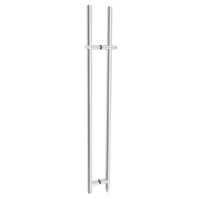 Toallero Con Jaladera Asas Para Puerta De Cristal Acero Inoxidable  Distancias Barrenos 45-20cm